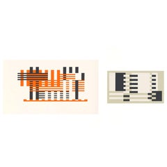 Josef Albers Screen Print Diptych from Formulation Articulation 