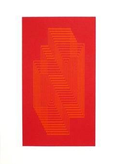 Josef Albers Signed Abstract Screenprint "Ascension"