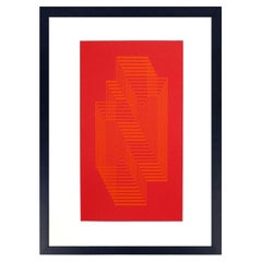Josef Albers Signed Abstract Screenprint "Ascension"