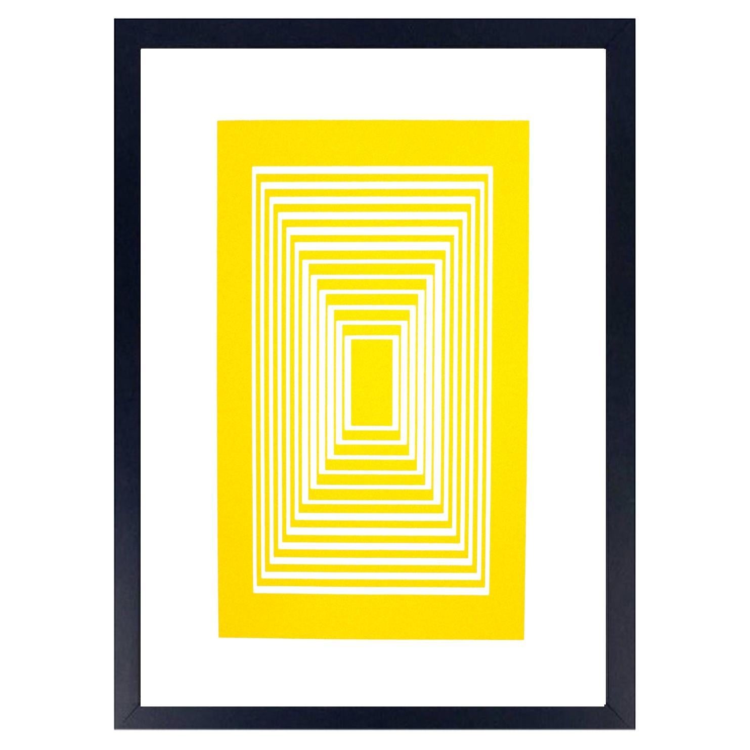 Josef Albers Signed Abstract Screenprint "Introitus"  For Sale