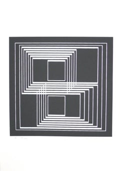 Abstrakter Siebdruck „Seclusion“ von Josef Albers, signiert