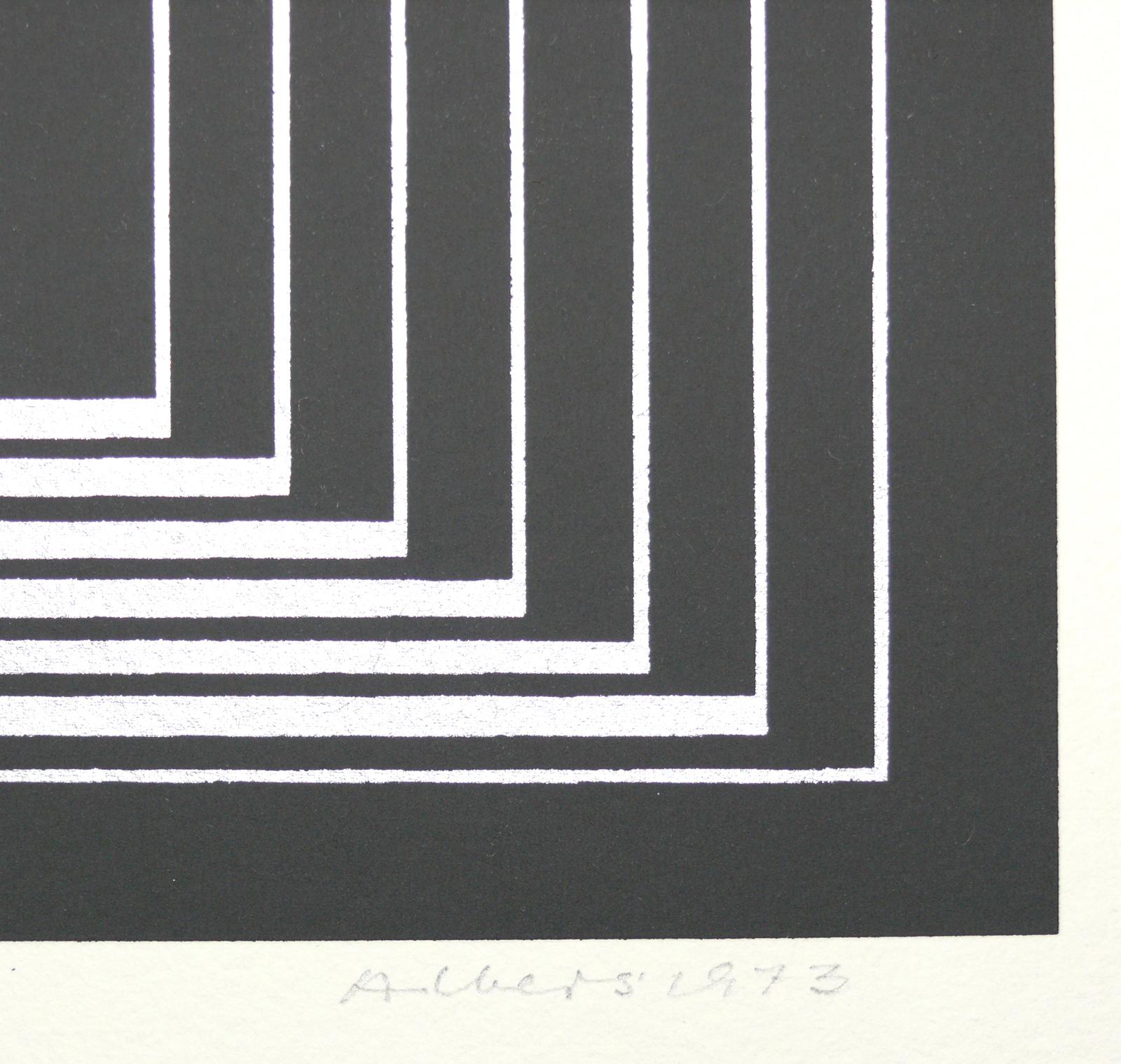 Abstrakter Siebdruck „Seclusion“ von Josef Albers, signiert (amerikanisch) im Angebot