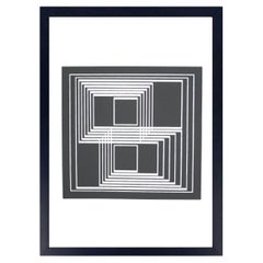 Josef Albers Signed Abstract Screenprint "Seclusion"