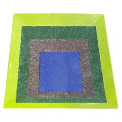 Josef Albers Study for Homage to the Square Limitierte Auflage. MOCA Keramikteller aus Keramik