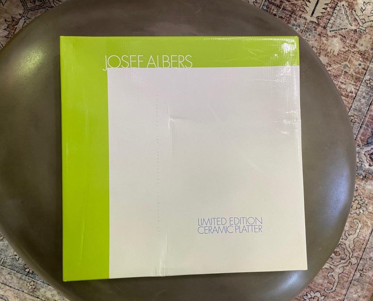 Josef Albers Study for Homage to the Square Limited Edition Ceramic Platter 1999 For Sale 2
