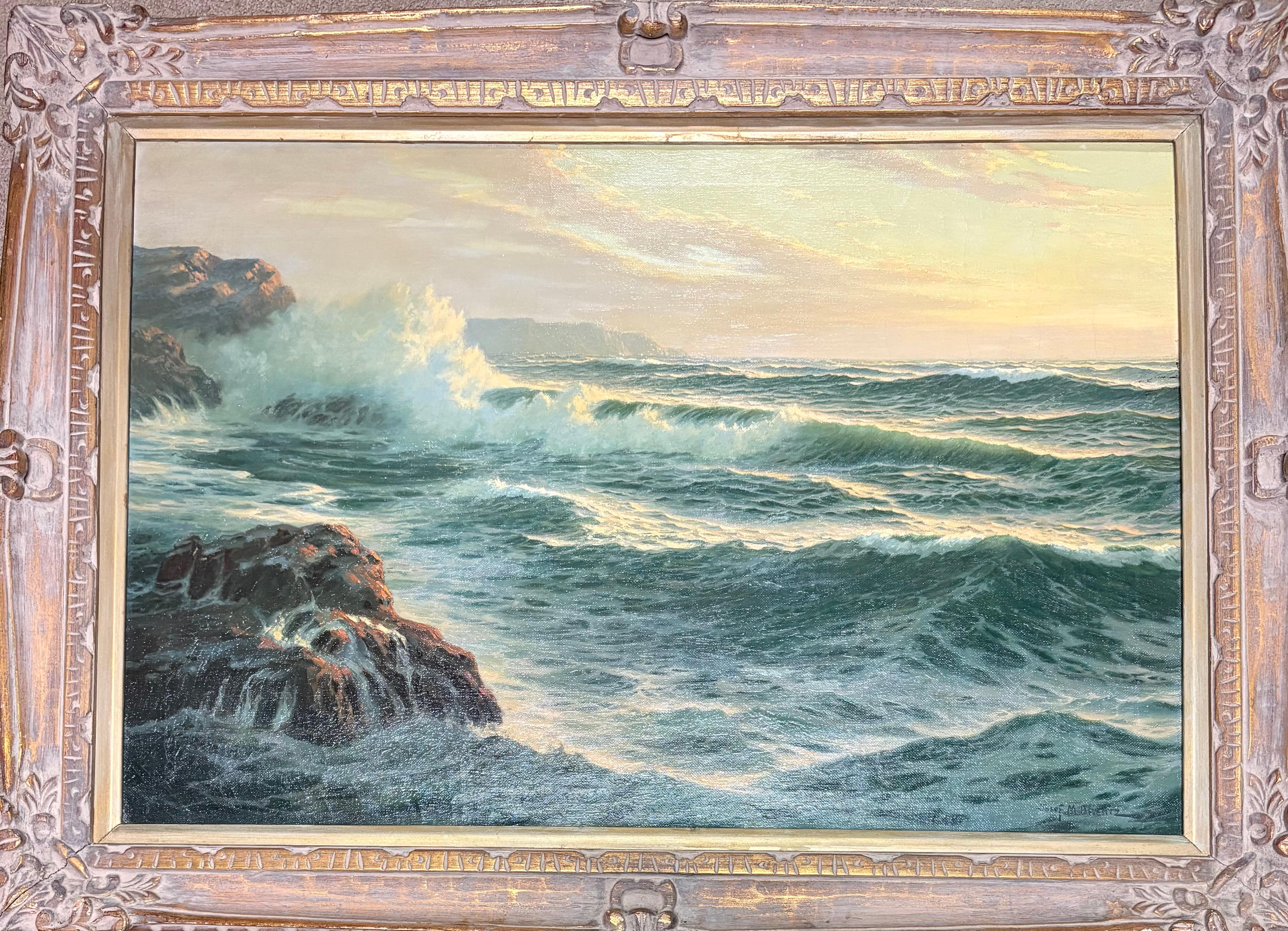 “Seascape” - Painting by Josef Arentz 