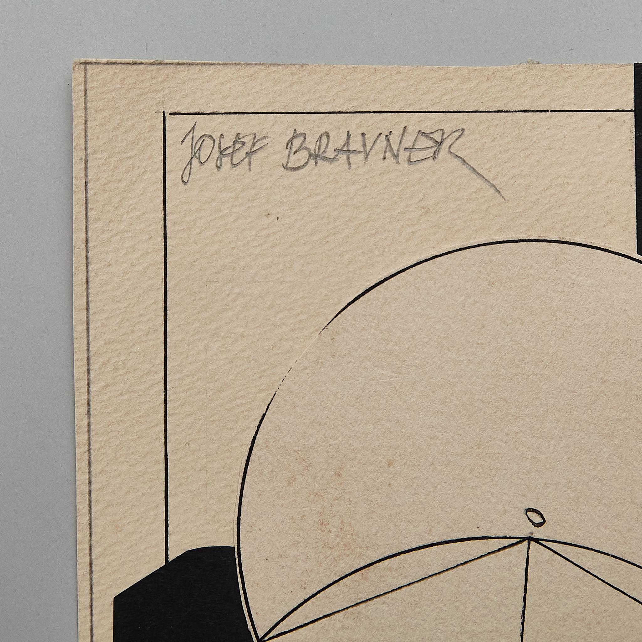 Josef Brauner Bauhaus Collage  Rationalistische Mixed Media in Schwarz-Weiß  1927 im Angebot 5