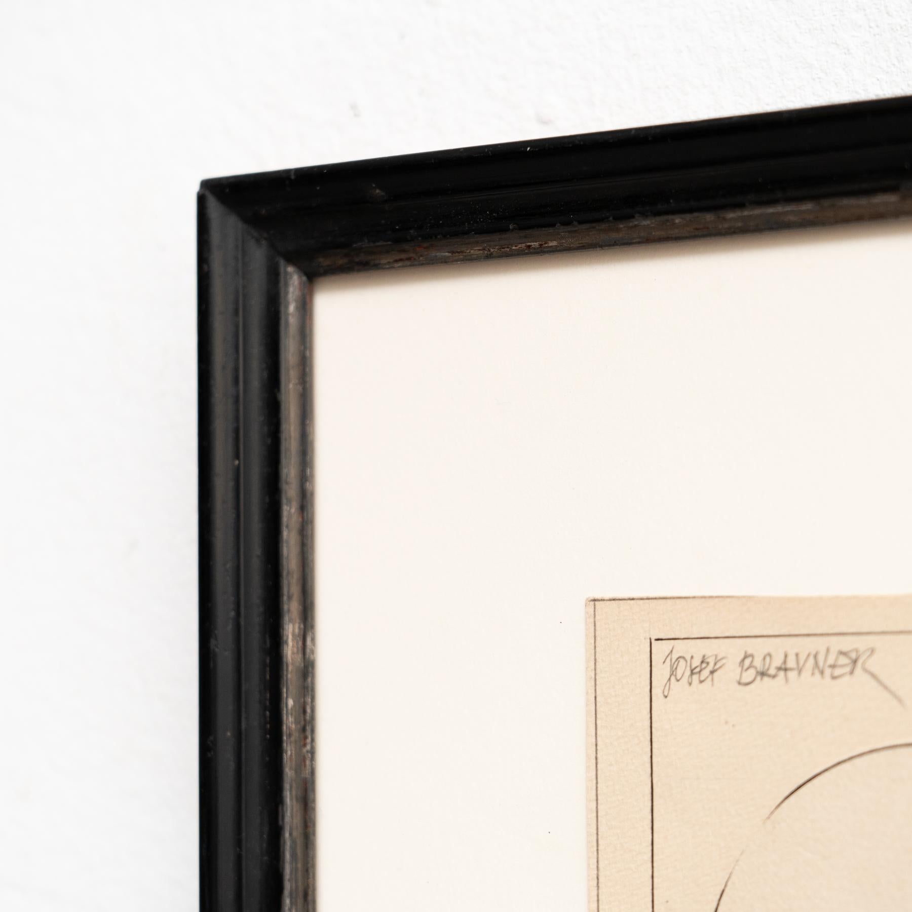 Josef Brauner Black and White Bauhaus Rationalist Collage, Berlin 1927 — Signed For Sale 10