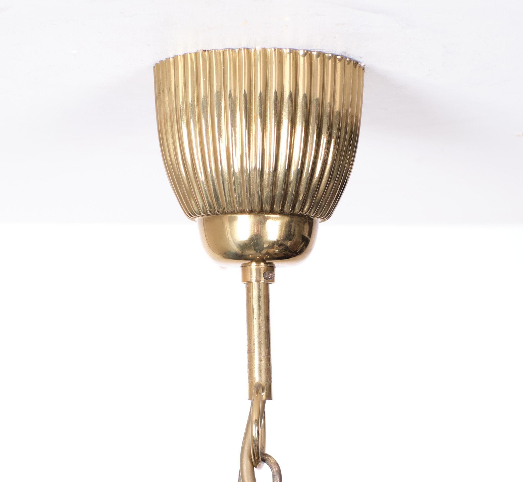 Fine XX secolo Lampadario in vetro Josef Brumberg Kristal 1970 Germania in vendita