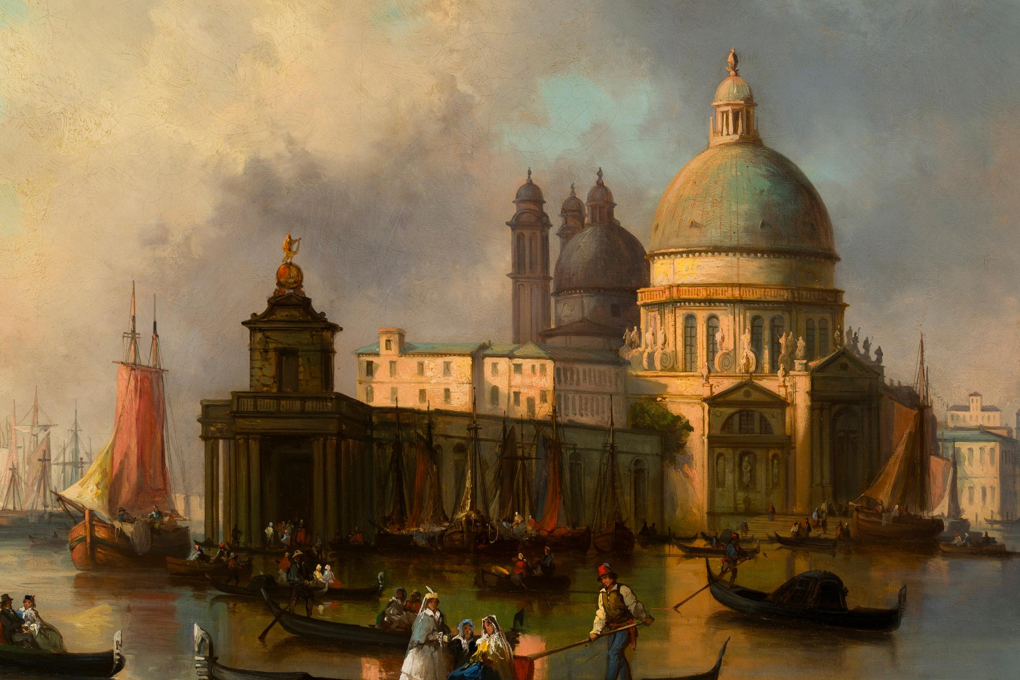 VENICE GRAN CANAL – Painting von Josef Carl Puttner