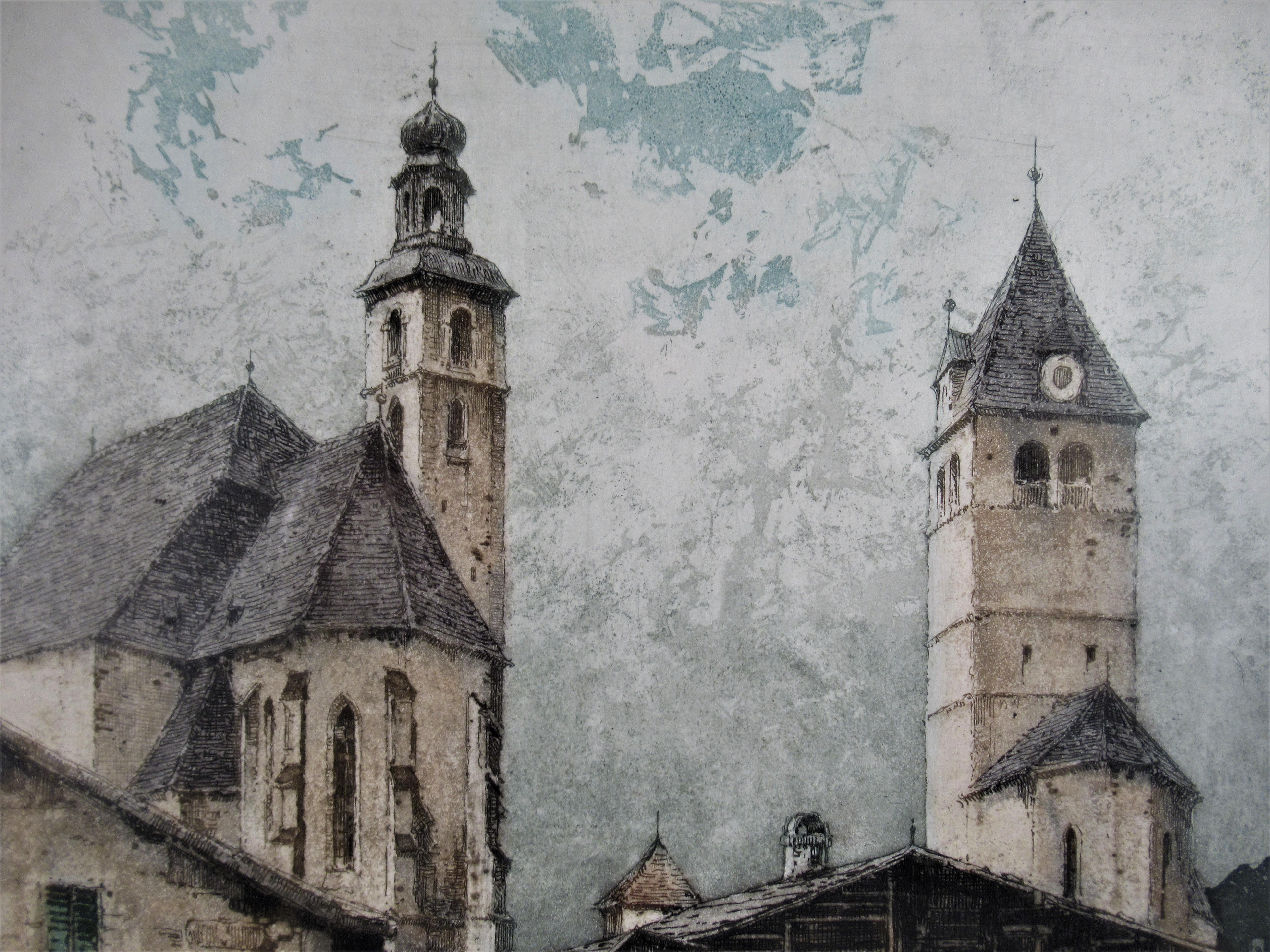 Kitzbuehel, Tyrol - Realist Print by Josef Eidenberger