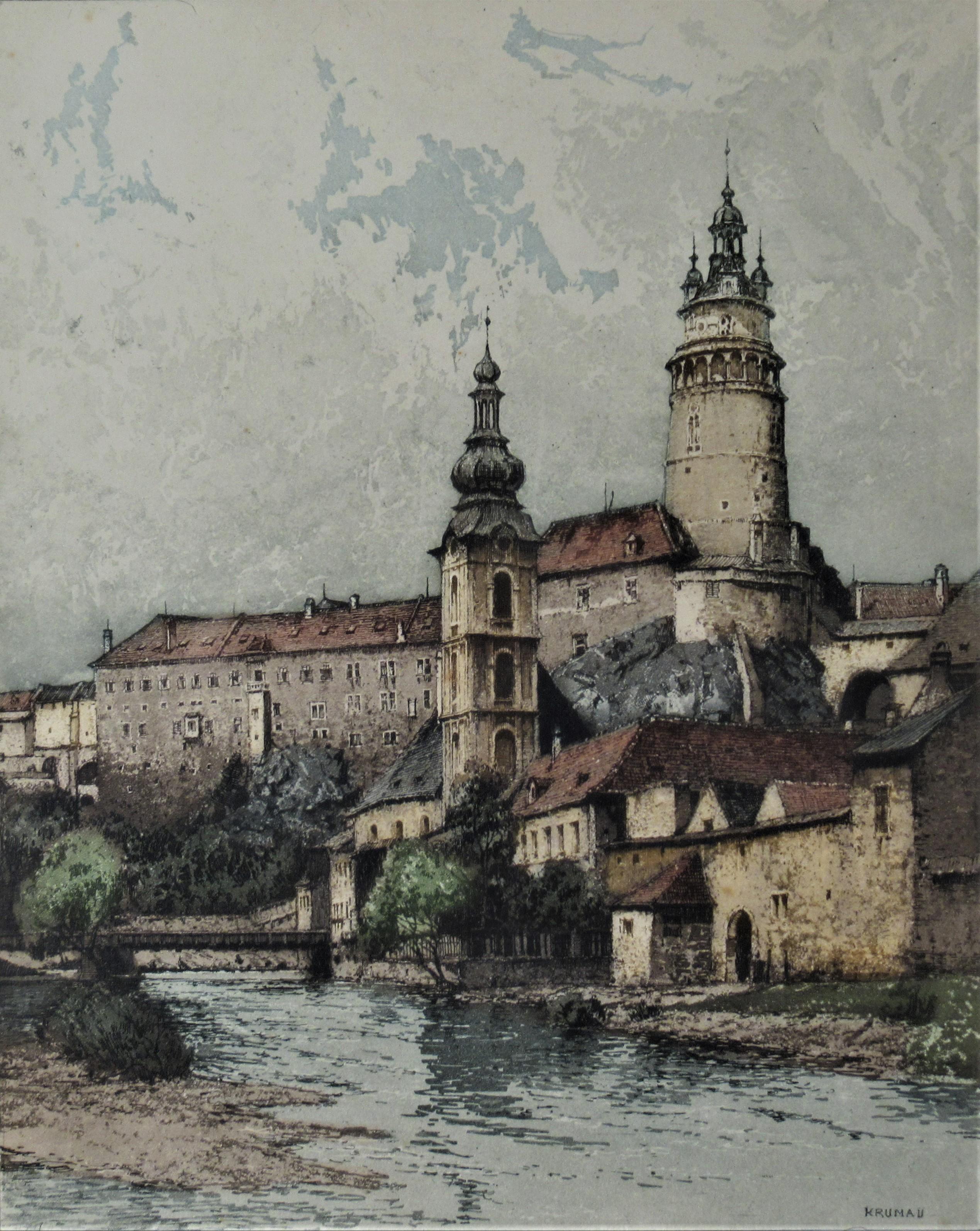 Krumau - Print by Josef Eidenberger