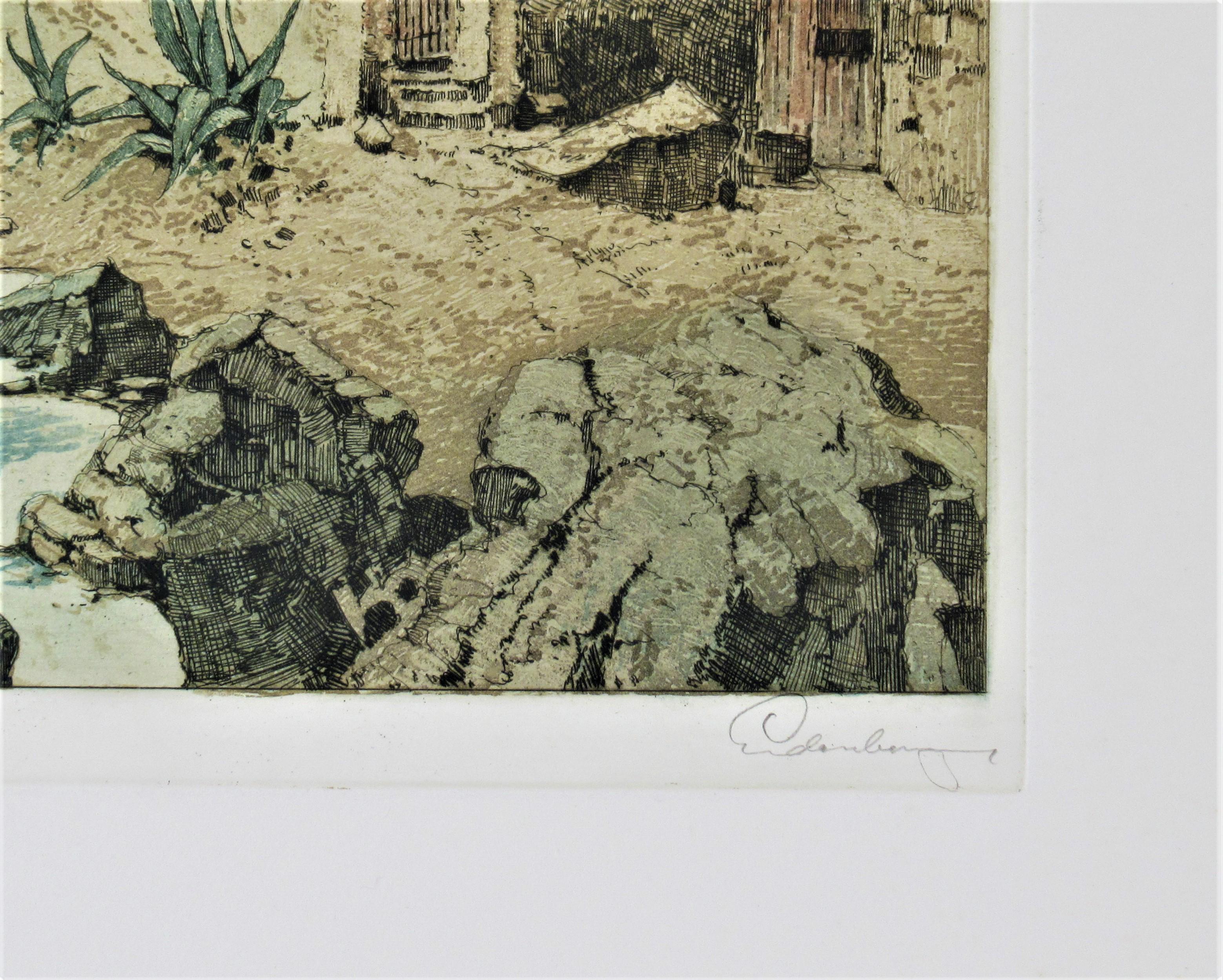 Mallorca Kuste, Spain - Realist Print by Josef Eidenberger