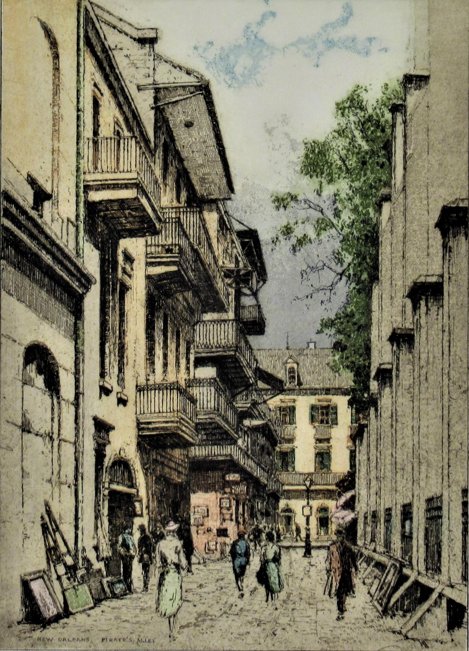 New Orleans, Pirate's Alley - Print by Josef Eidenberger