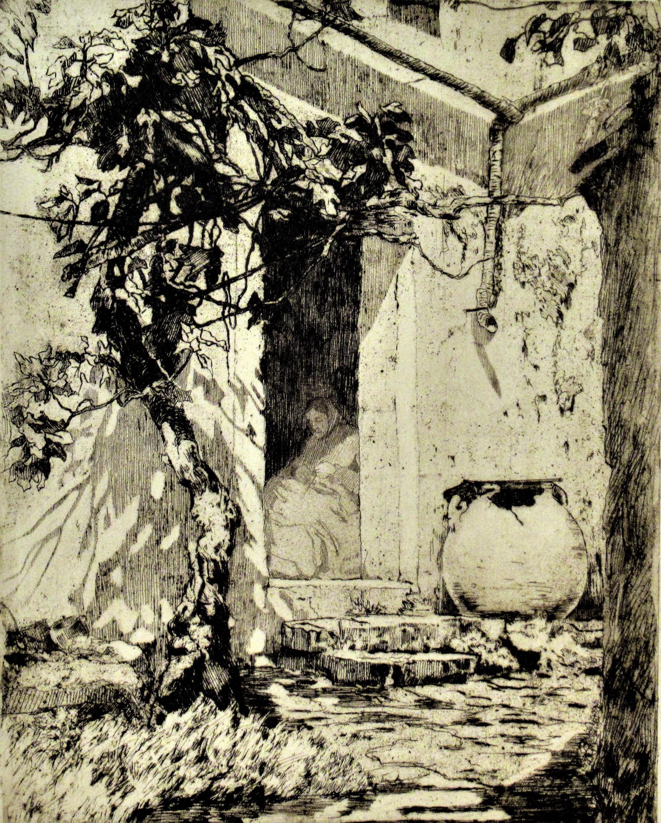 Shop de poterie, Autriche - Print de Josef Eidenberger