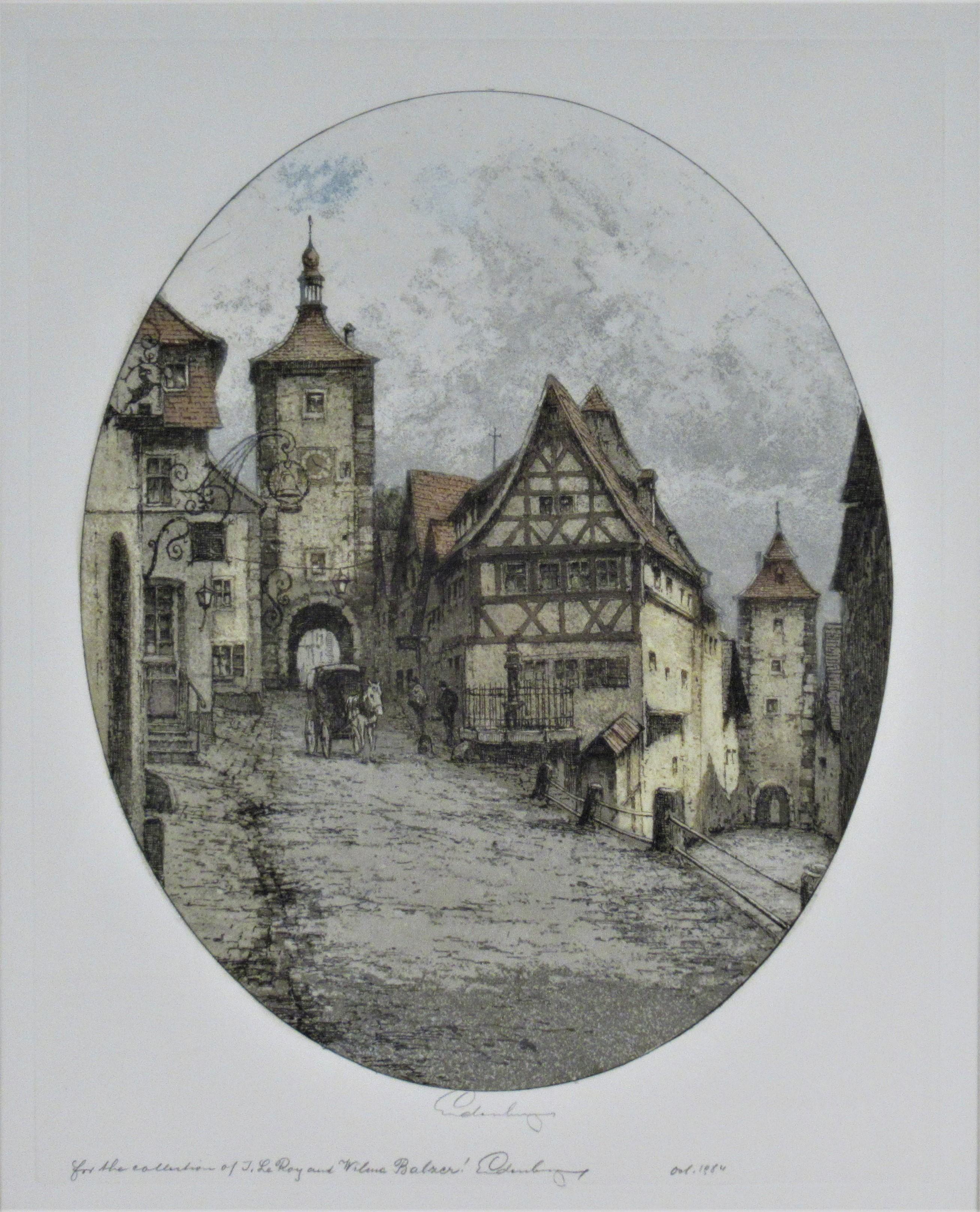 Rothenburg, Ploentein - Print by Josef Eidenberger