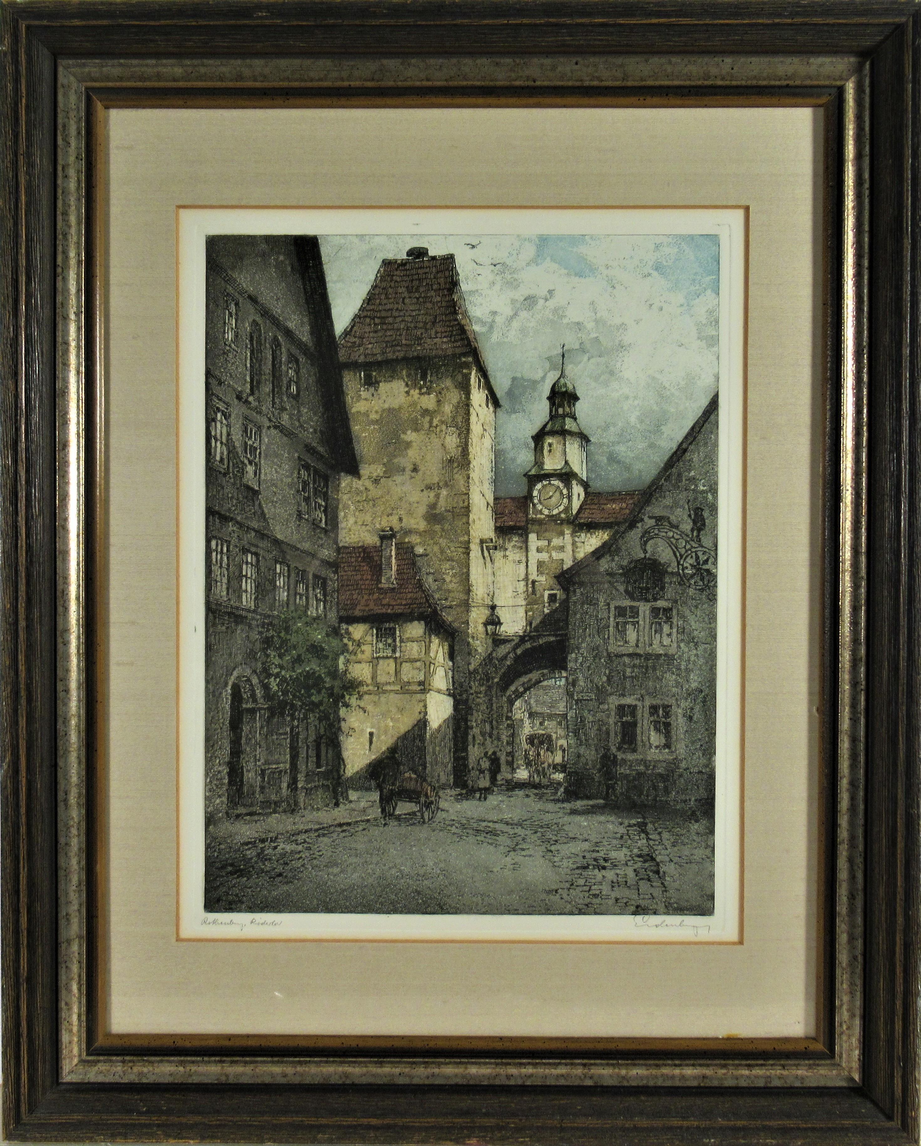 Josef Eidenberger Landscape Print - Rottenburg, Markus Tower, Germany