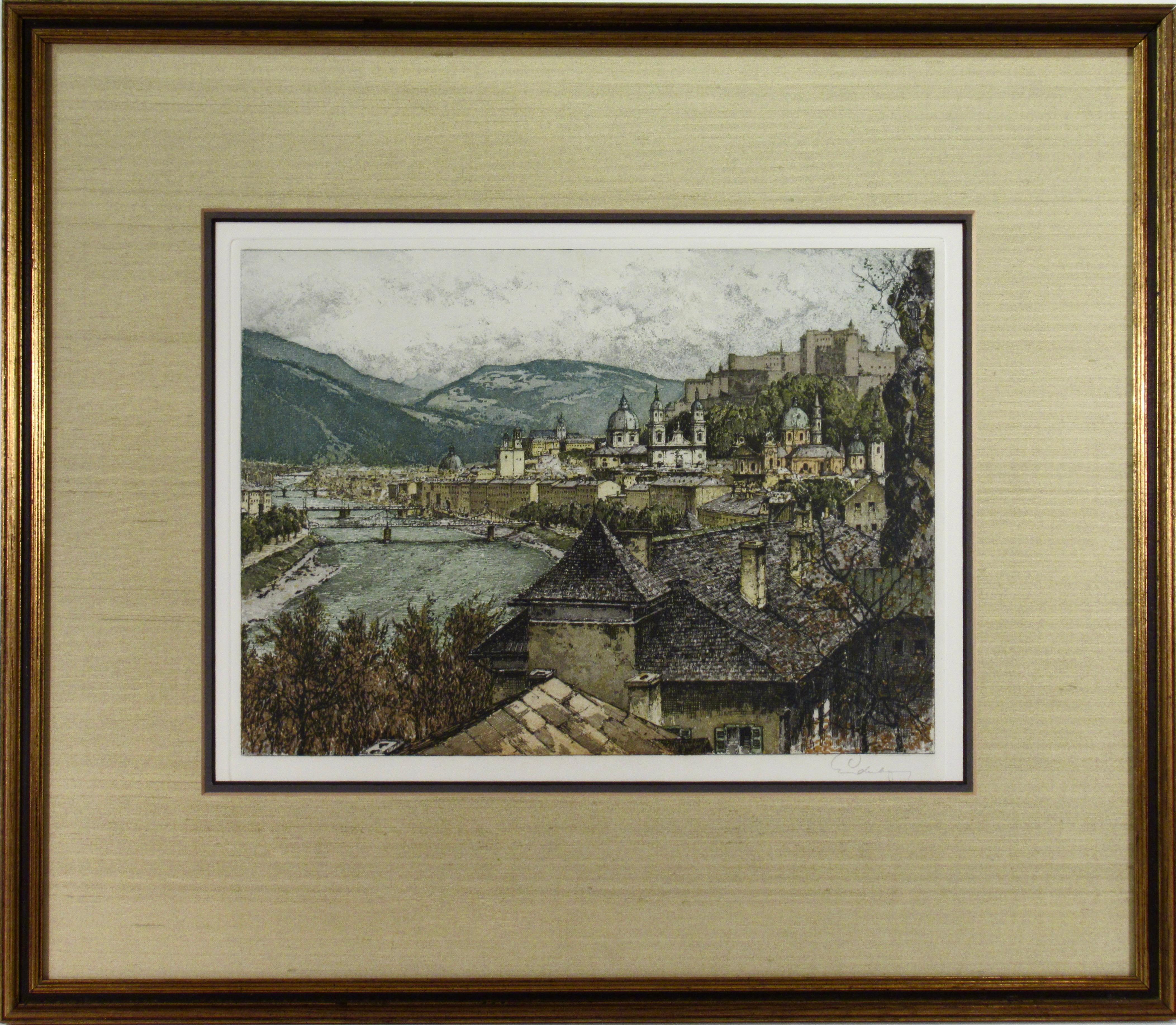 Josef Eidenberger Landscape Print - Salzburg View