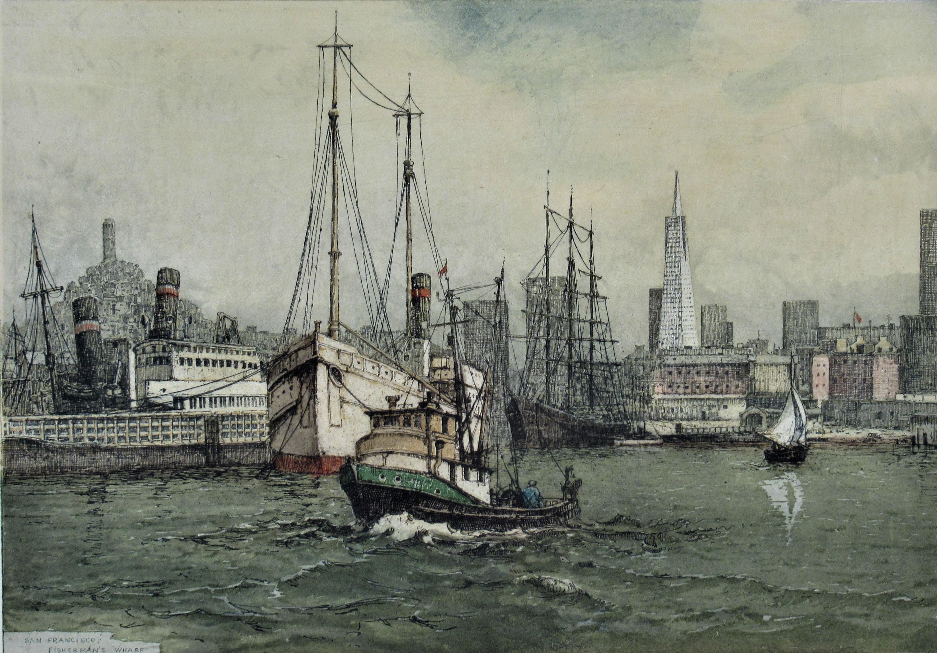San Francisco, Fisherman's Wharf - Print by Josef Eidenberger