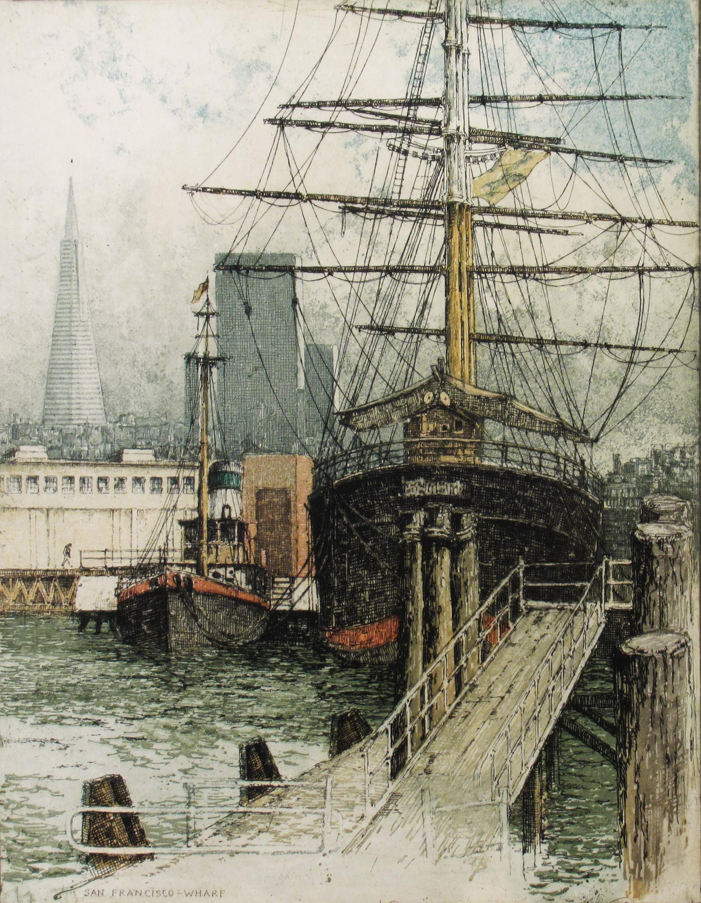 San Francisco Wharf - Print by Josef Eidenberger