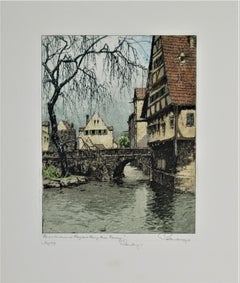 Vintage Ulm on the Blau, Germany