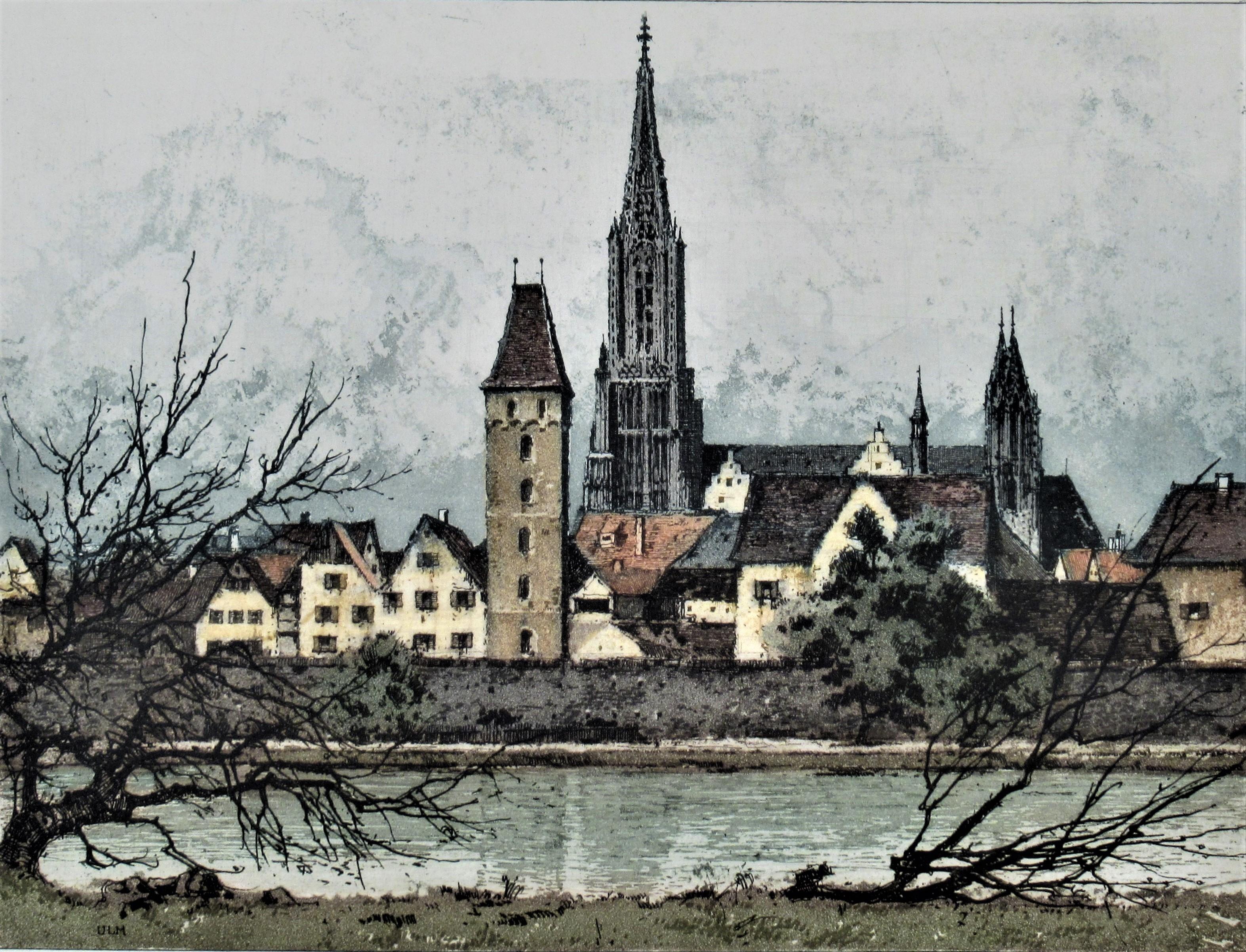Ulm on the Danube - Print by Josef Eidenberger