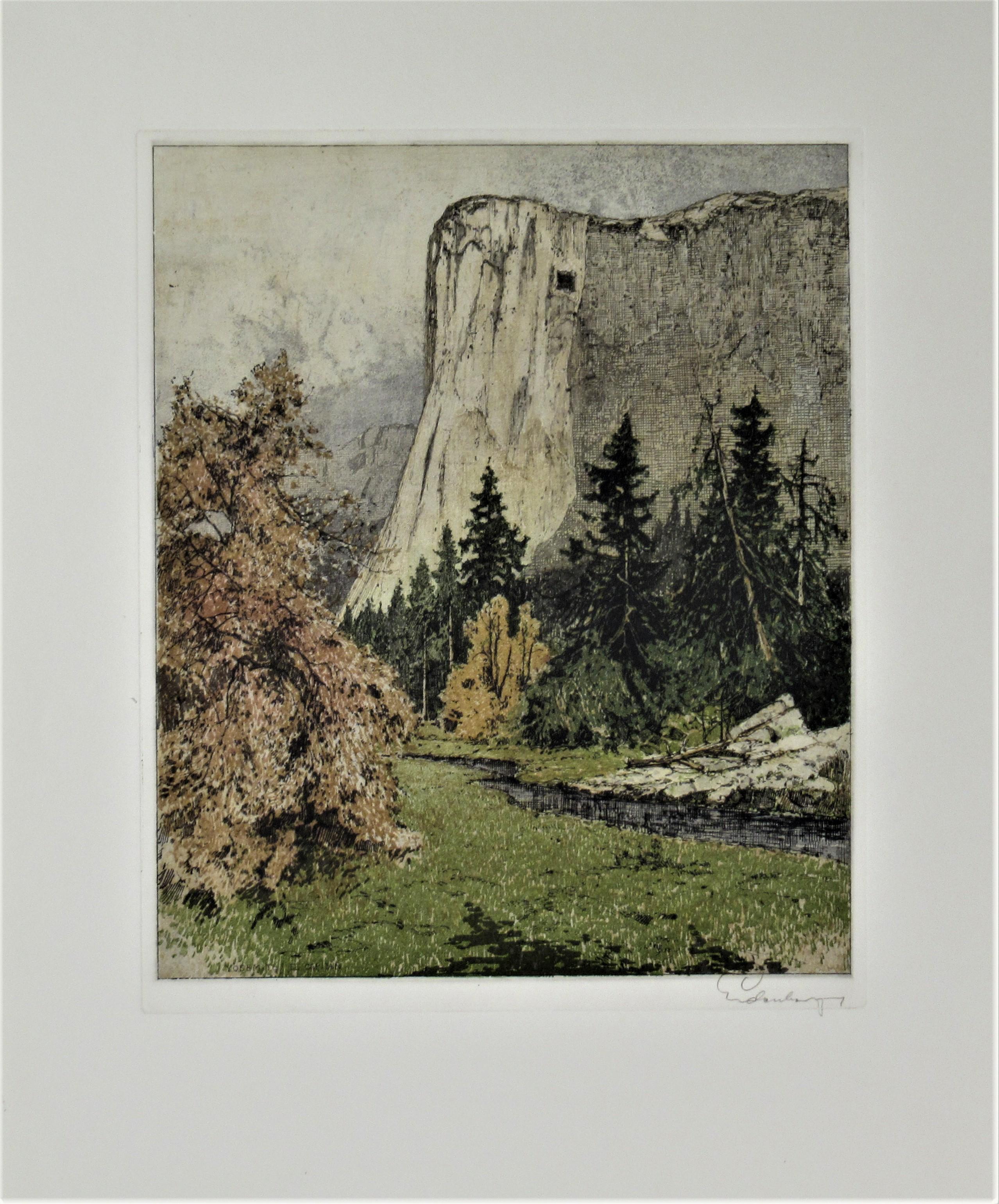 Josef Eidenberger Figurative Print - Yosemite Valley, El Capitan