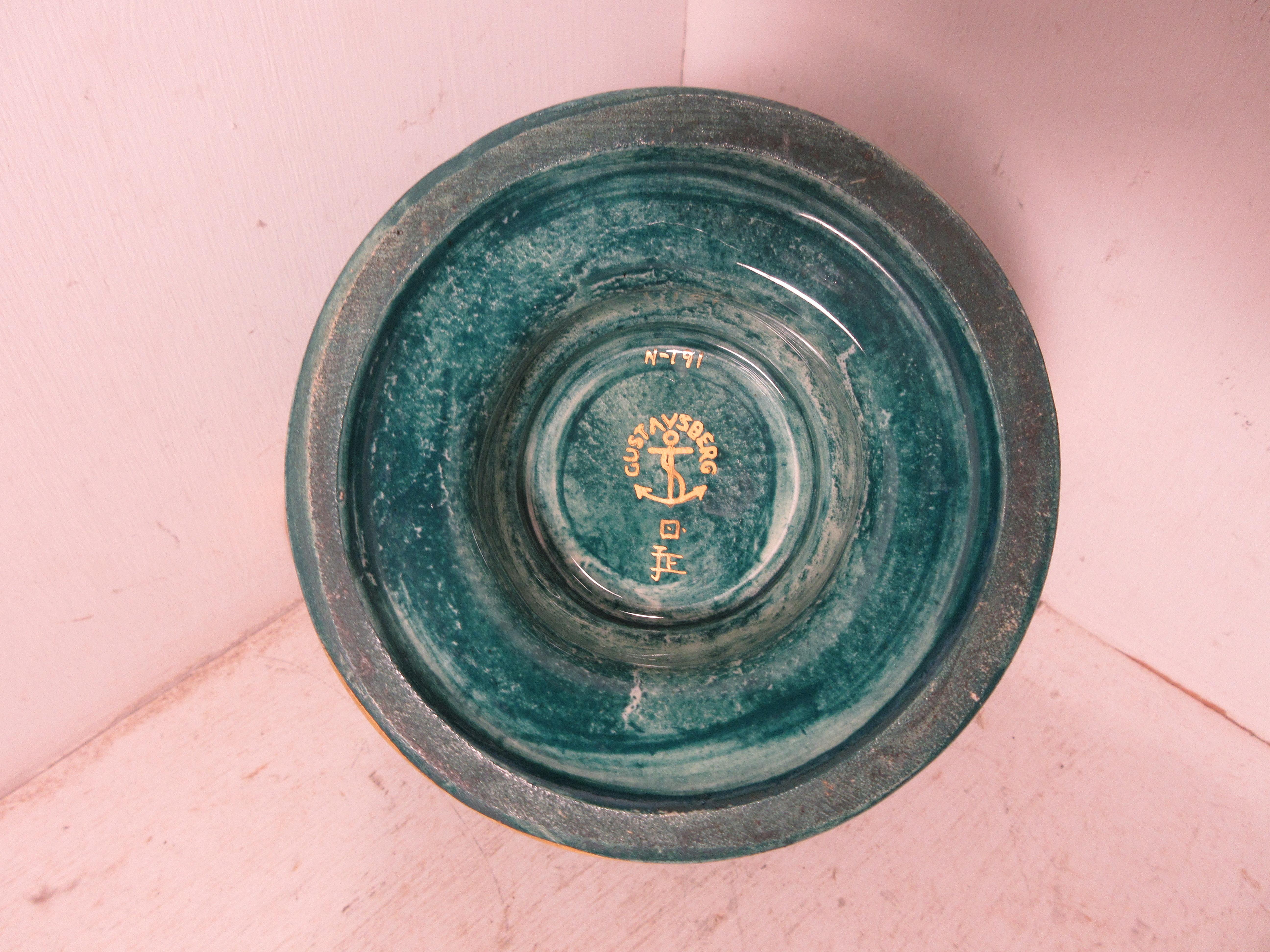 Mid-20th Century Josef Ekberg Ceramic Bowl For Sale