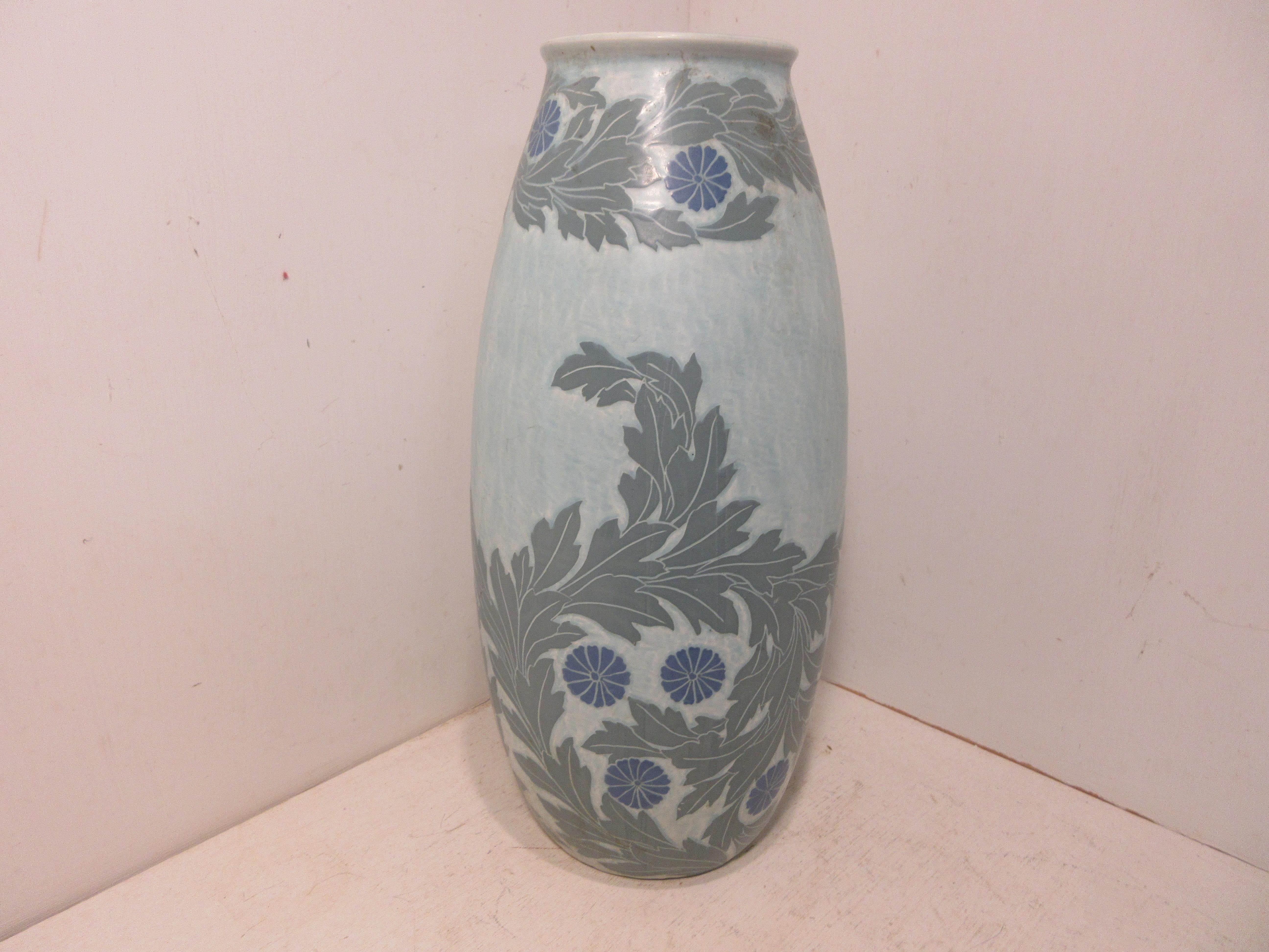Swedish Josef Ekberg Ceramic Vase For Sale