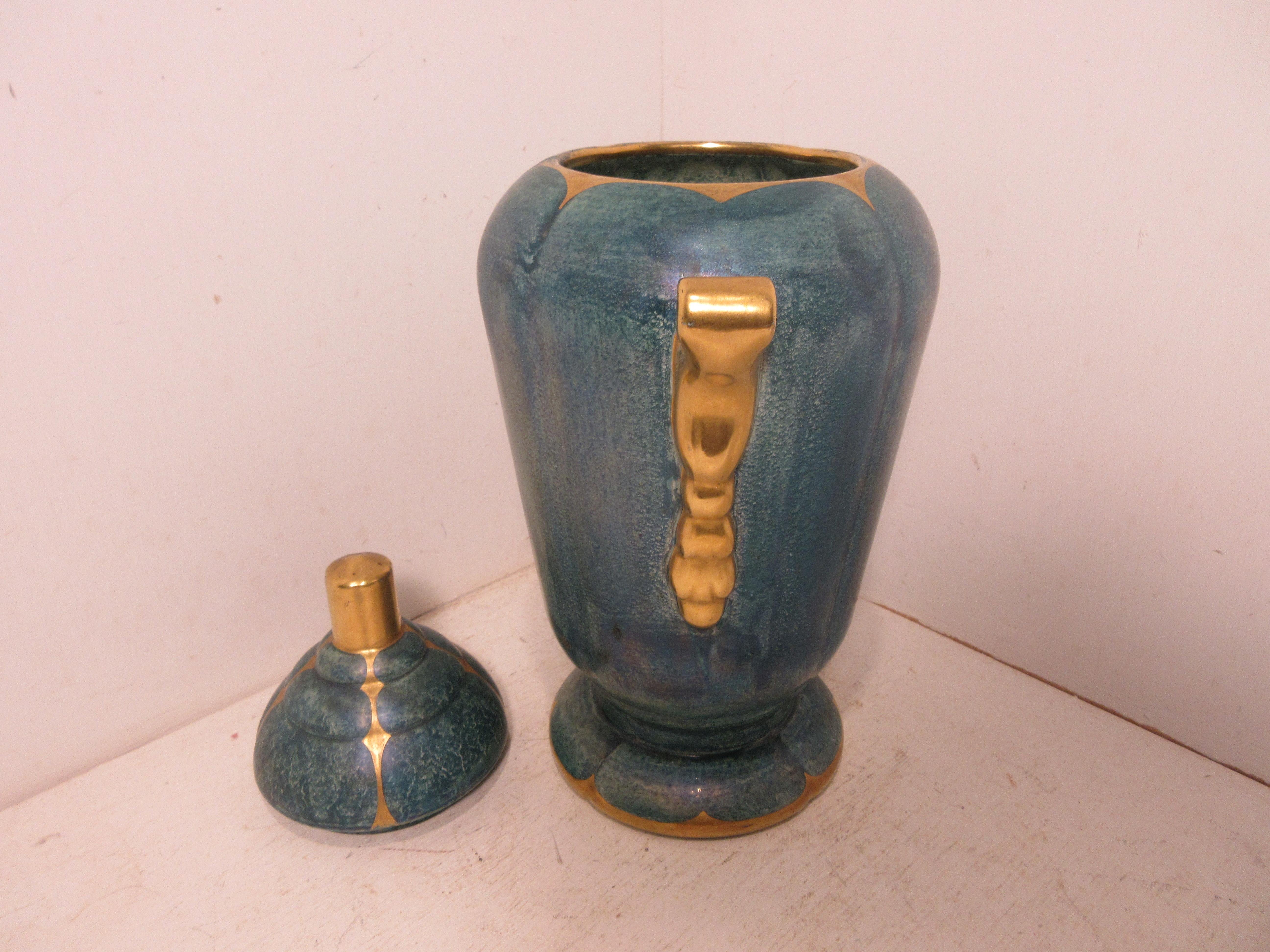 Swedish Josef Ekberg Ceramic Vase For Sale