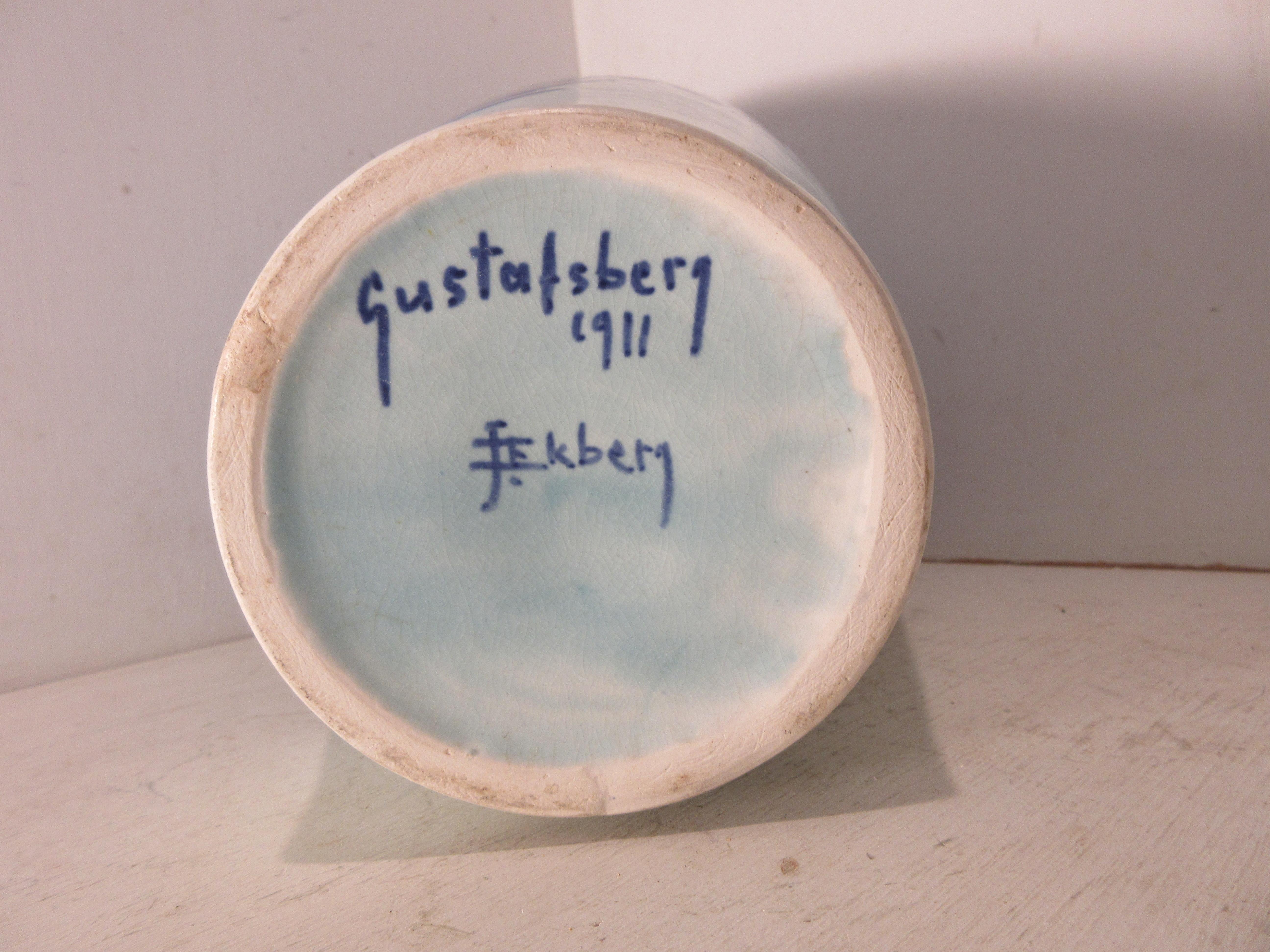 Vaso in ceramica Josef Ekberg In condizioni buone in vendita a Hollywood, FL