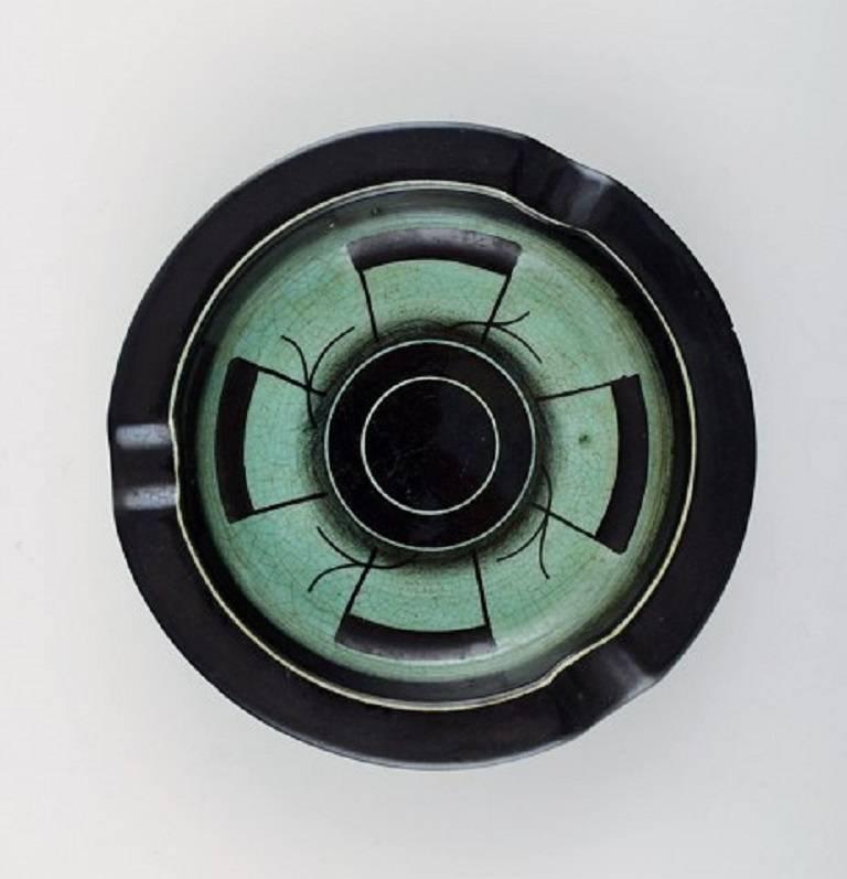 Mid-20th Century Josef Ekberg for Gustavsberg Four Art Deco Bowl Dishes For Sale