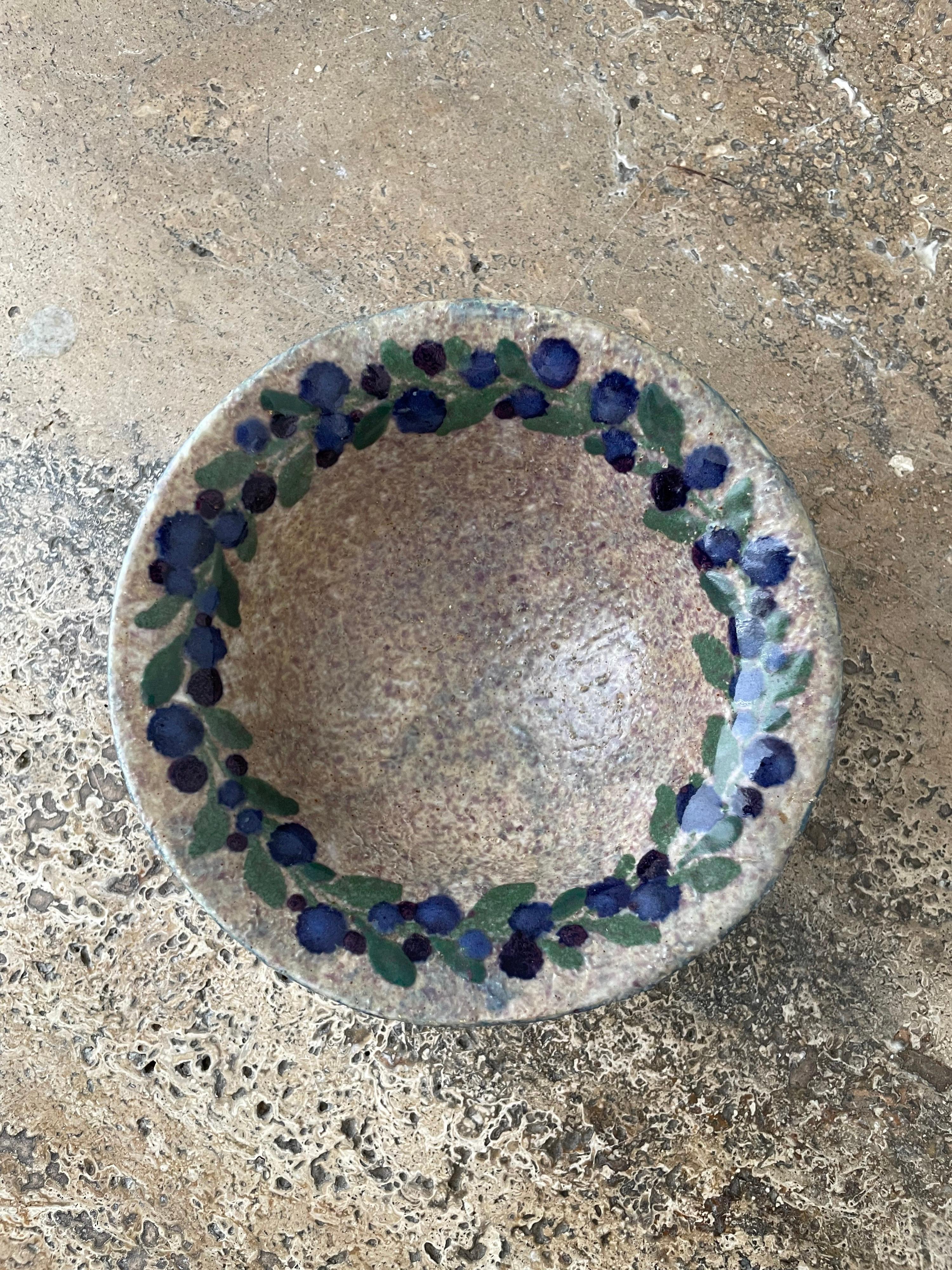 Mid-Century Modern Josef Ekberg for Gustavsberg Ceramic Pottery Bowl For Sale