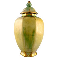 Josef Ekberg for Gustavsberg, Large Art Deco Bojan / Lidded Jar