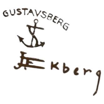 Glazed Josef Ekberg for Gustavsberg, Sweden. Large oval platter in ceramic. For Sale