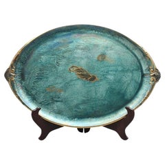 Vintage Josef Ekberg for Gustavsberg, Sweden. Large oval platter in ceramic.