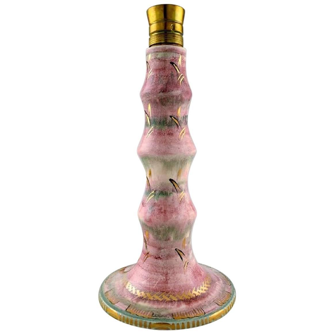 Josef Ekberg, Gustavsberg Art Deco Ceramic Lamp For Sale