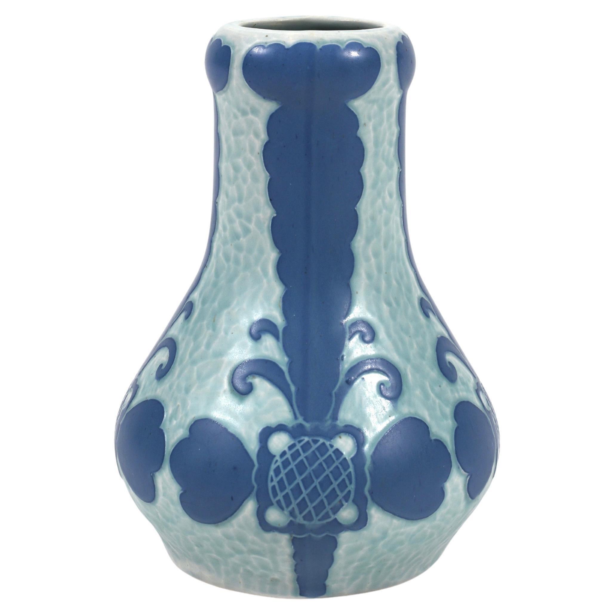 Vaso "Sgraffito" di Josef Ekberg per Gustavsberg, Svezia, 1922, Art Nouveau