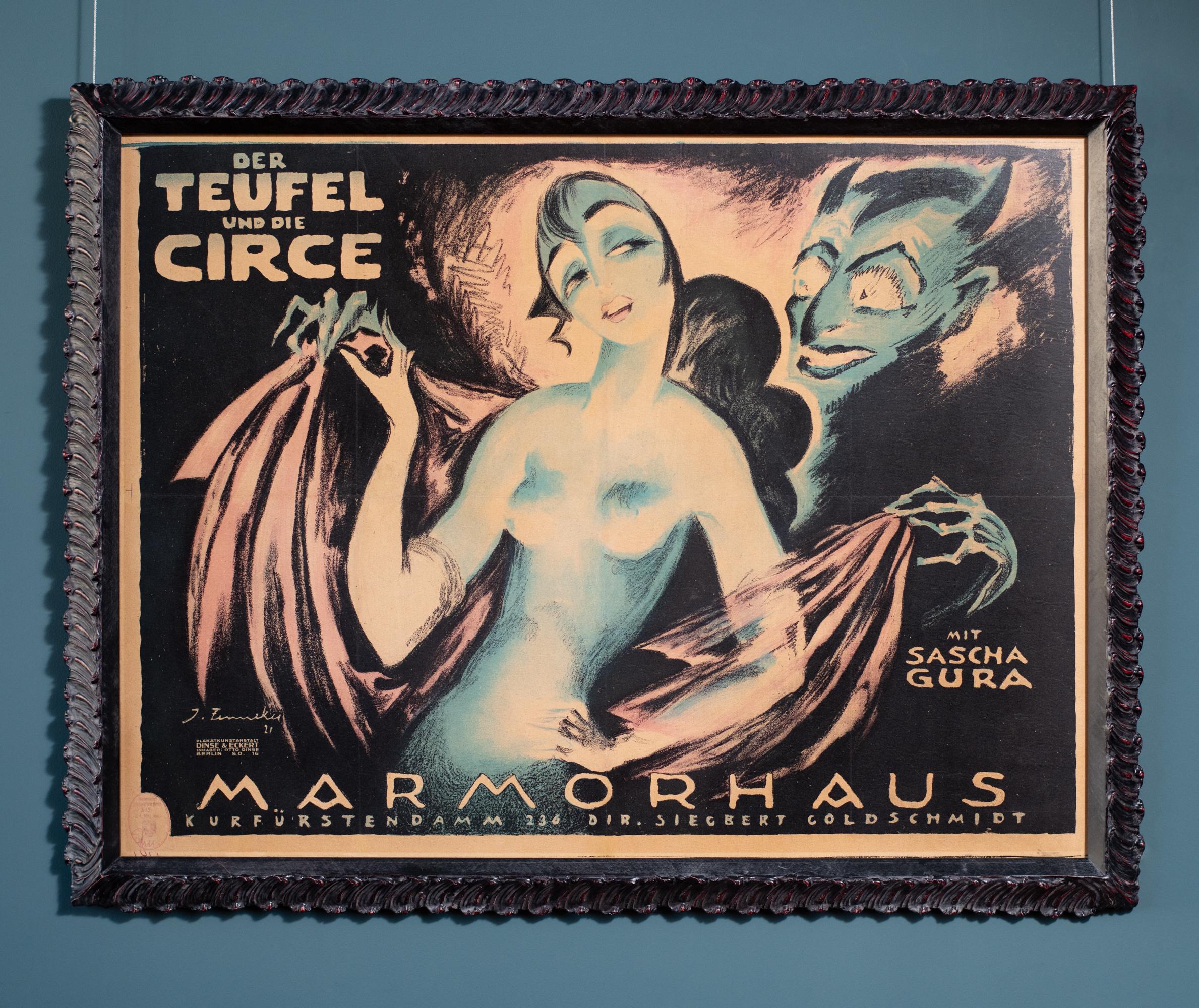 Affiche Art nouveau Marmorhouse (Der Teufel und Die Circe) de Josef Fenneker en vente 1