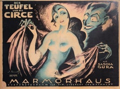 Antique Art Nouveau Poster "Marmorhouse (Der Teufel und Die Circe) by Josef Fenneker