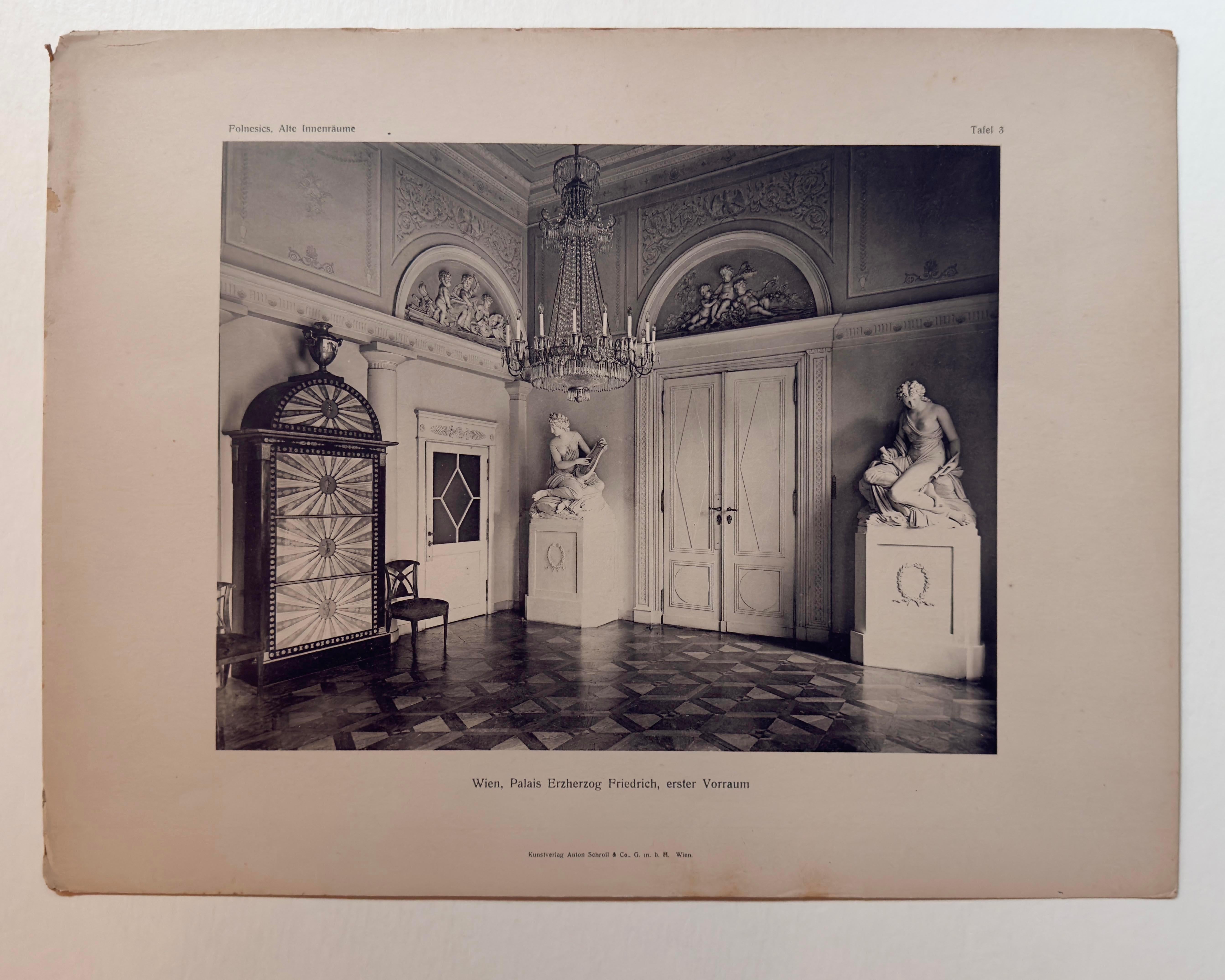 Plaque 3 :  Vienne, Palais Erzherzog Friedrich, Première antichambre