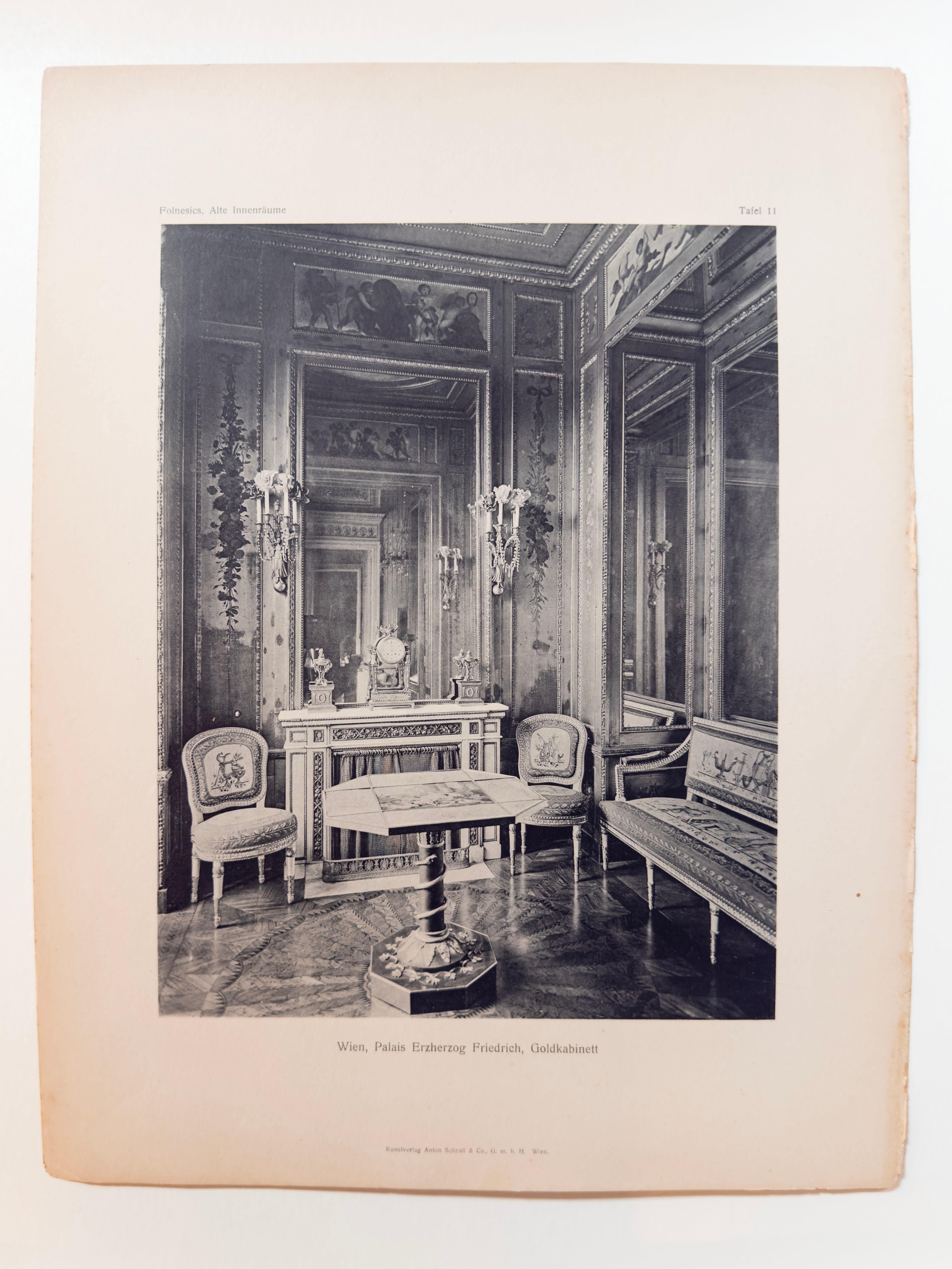 Planche 11 : Vienne,  Palais Erzherzog Friedrich,  ROOMS