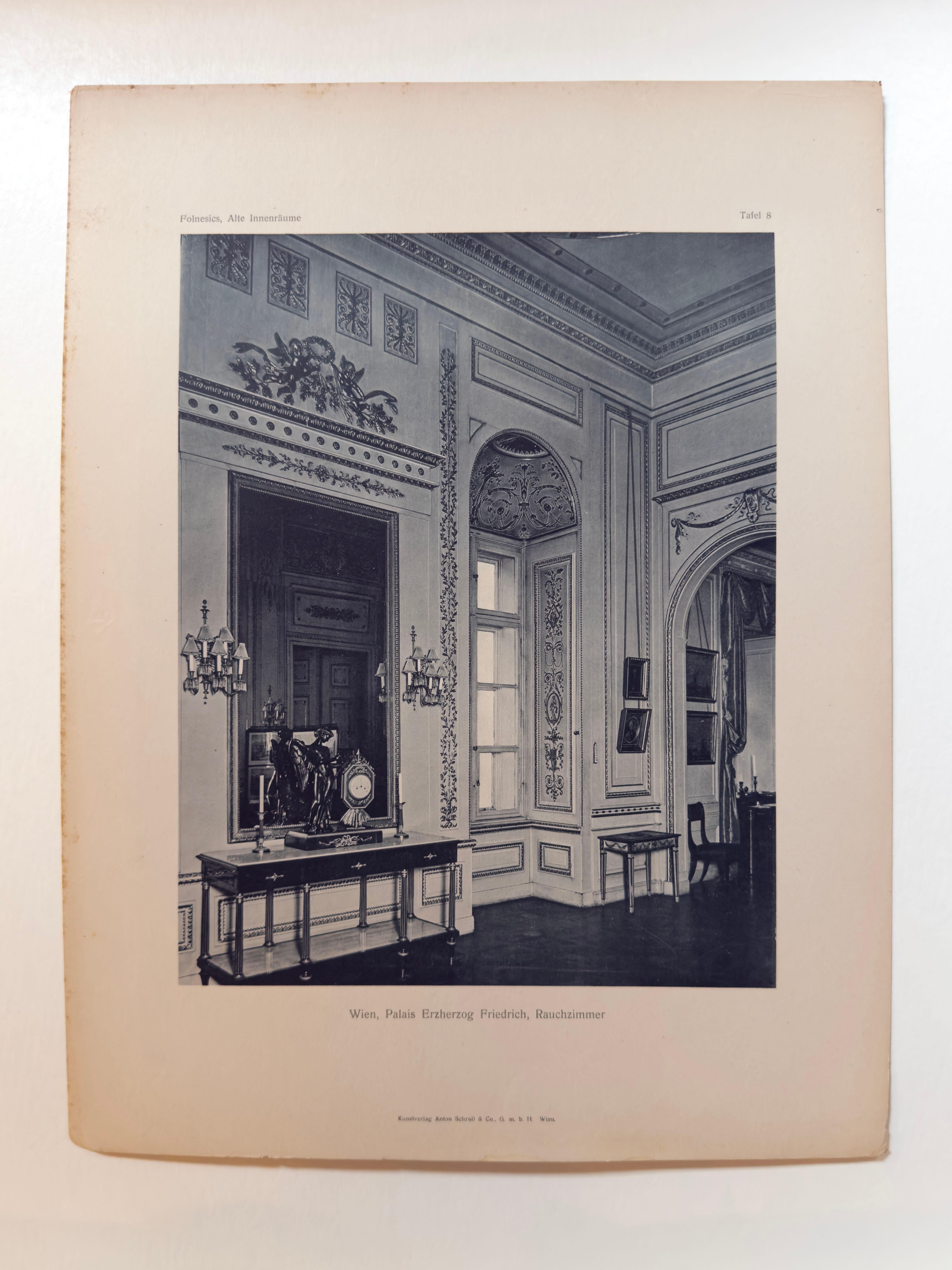 Planche 8 : Vienne,  Palais Erzherzog Friedrich,  ROOMS