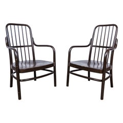 Josef Frank A 63/F Armchairs for Thonet, 1930s