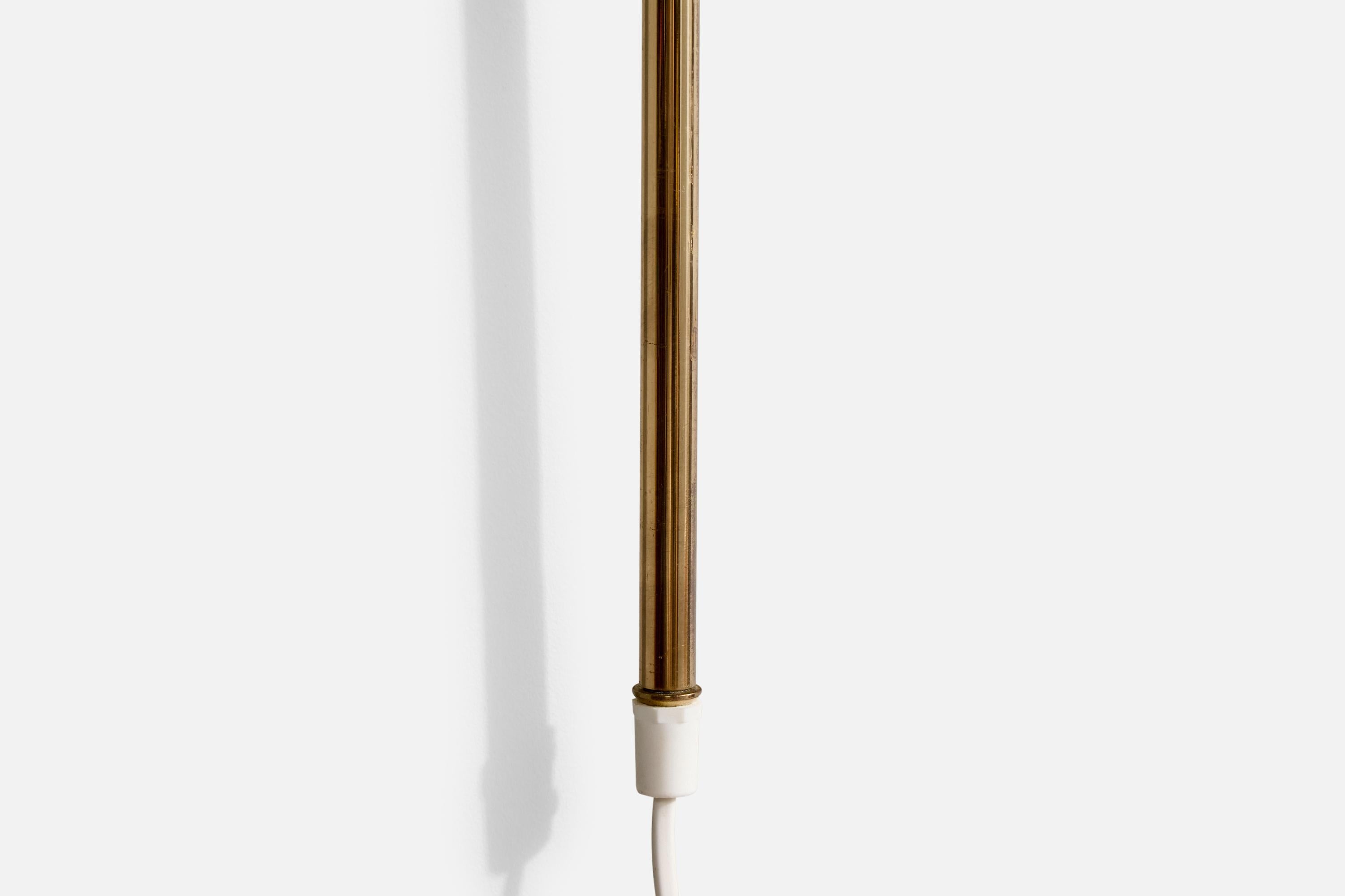 Laiton Josef Frank, Adjustable Wall Lights, Brass, Fabric, Sweden, 1990s en vente