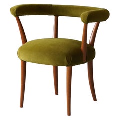 Josef Frank, Armchair / Sidechair, Mahogany, Green Velvet, Svenskt Tenn, 1940s