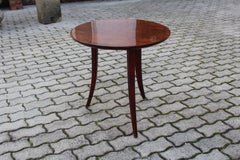 Josef Frank Art Deco Era Round Walnut Side Table for Haus & Garten c 1926 Vienna