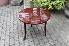 Josef Frank Art Deco Walnut Circular Side Table Haus & Garten circa 1928 Austria