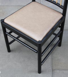 Josef Frank Black Lacquered Birch 2025 Spindle Back Chair Designed in 1925