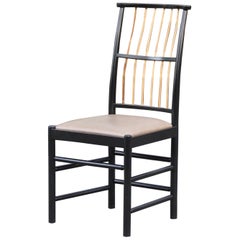 Josef Frank Black Lacquered Birch 2025 Spindle Back Chair Designed in 1925